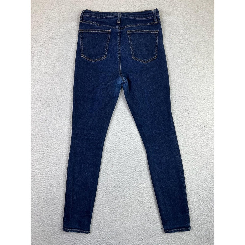 Gap True Skinny Jeans Womens 8/29 Blue Dark Rinse Mid Rise Stretch Denim Wash - Picture 2 of 14